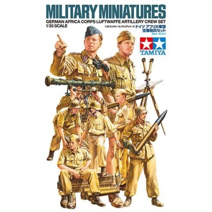 German DAK/Afrika Korps Luftwaffe Artillery crew set 1/35
