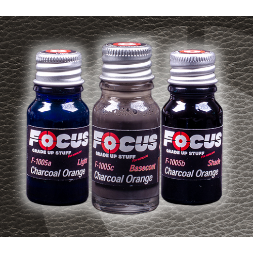 Charcoal Orange Leather Focus Paint Set F-1005