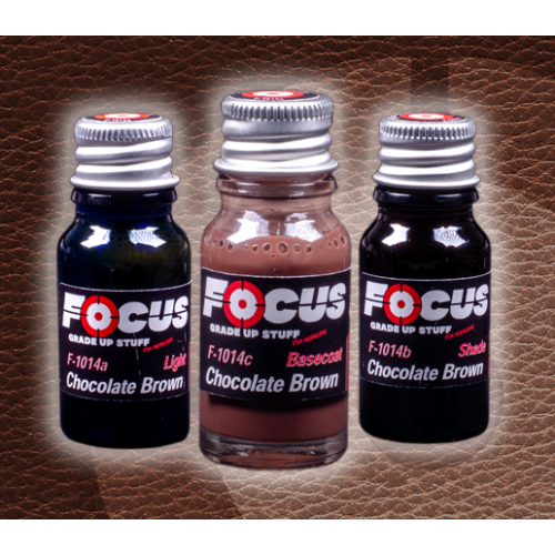 Chocolate Brown Leather Focus Paint Set F-1014