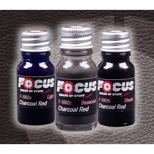 Charcoal Red Leather Focus Paint Set F-1002