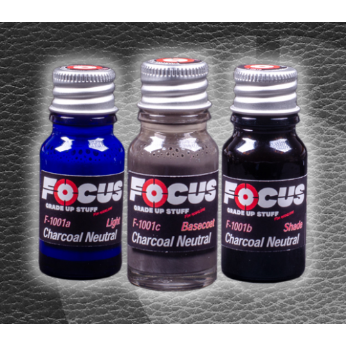 Charcoal Neutral Leather Focus Paint Set F-1001