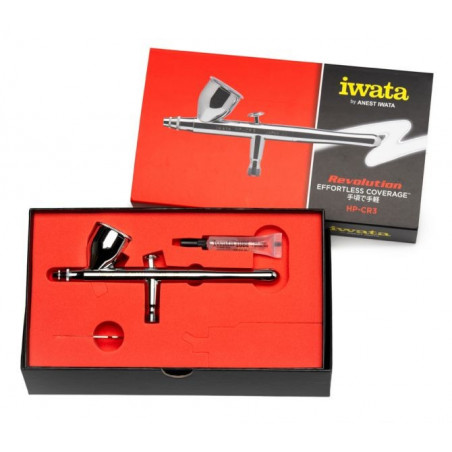 Iwata Revolution HP-CR3 Gravity Feed Dual Action Airbrush 0,3 MM.