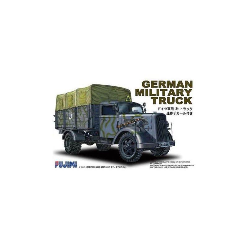 German Military Truck Opel Blitz 3t Camouflaged 1/72