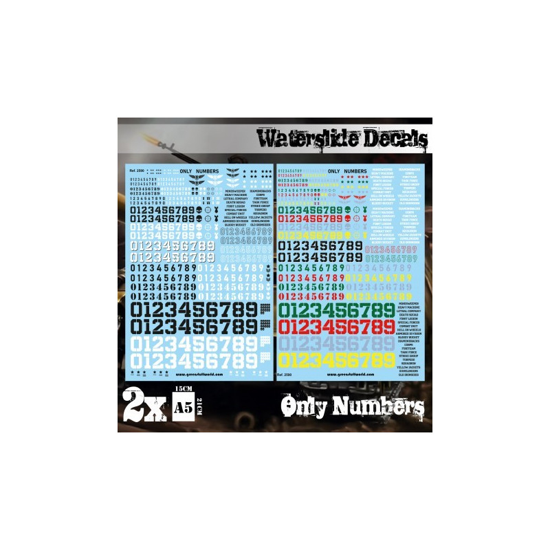 RAF Serial Letters, Numbers and Royal Navy 8" and 4" White 