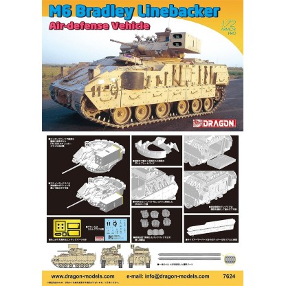 M6 Bradley Linebacker Air-defense Vehicle 1/72