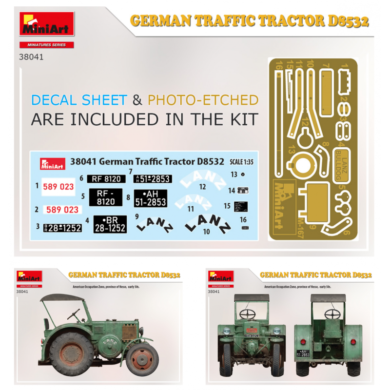 GERMAN TRAFFIC TRACTOR D8532 1/35