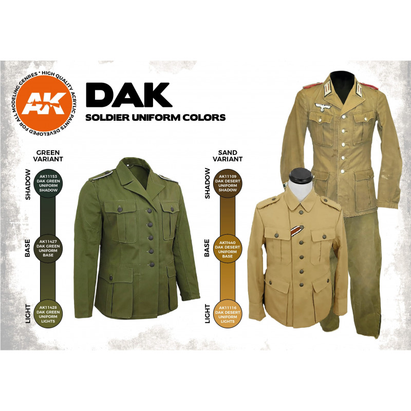 DAK SOLDIER UNIFORM COLORS 3G