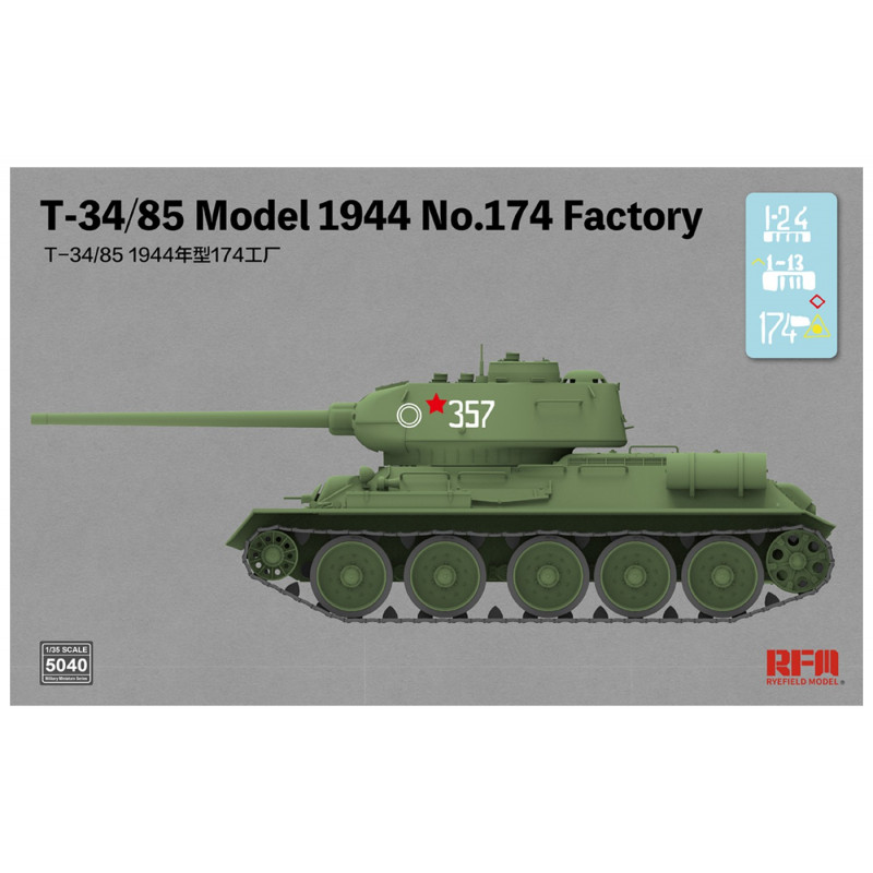 T-34/85 Model 1944 No.174 Factory 1/35