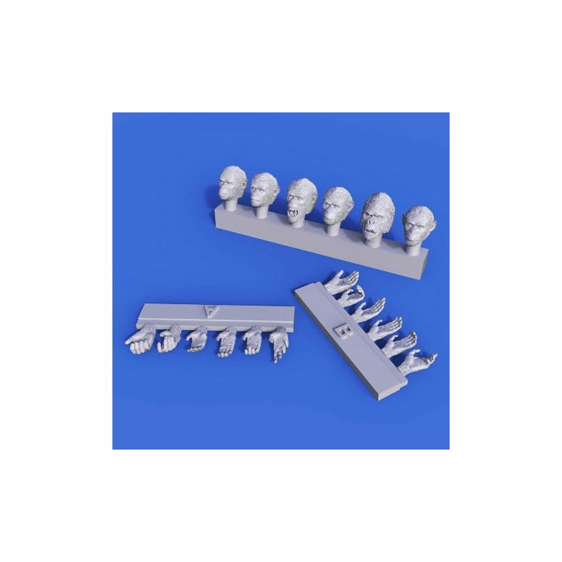 1/35 Apes Heads & Hands set 1/35
