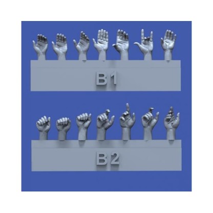Assorted hands set No.2 1/35