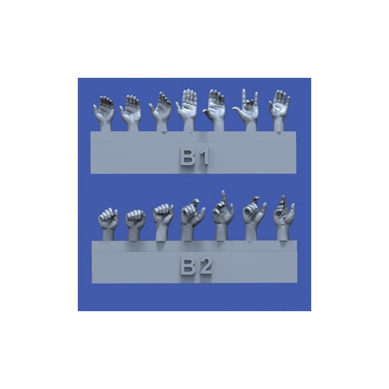 Assorted hands set No.2 1/35