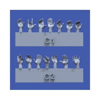 Assorted hands set No.3 1/35