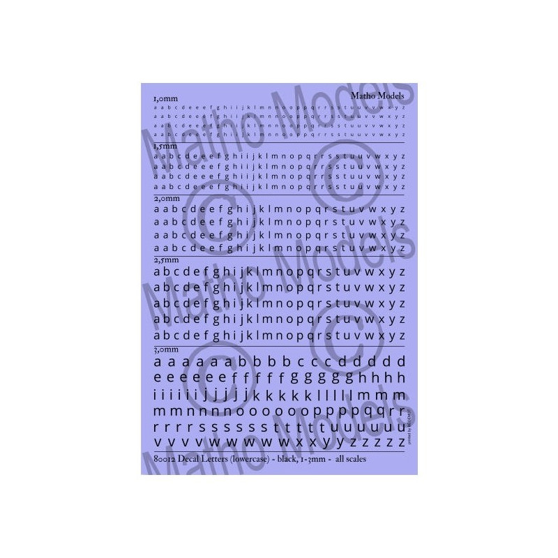 Navy Style Font-Alphabet 12", 6" And 3"-Black 1/72