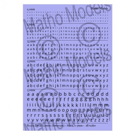 Navy Style Font-Alphabet 12", 6" And 3"-Black 1/72