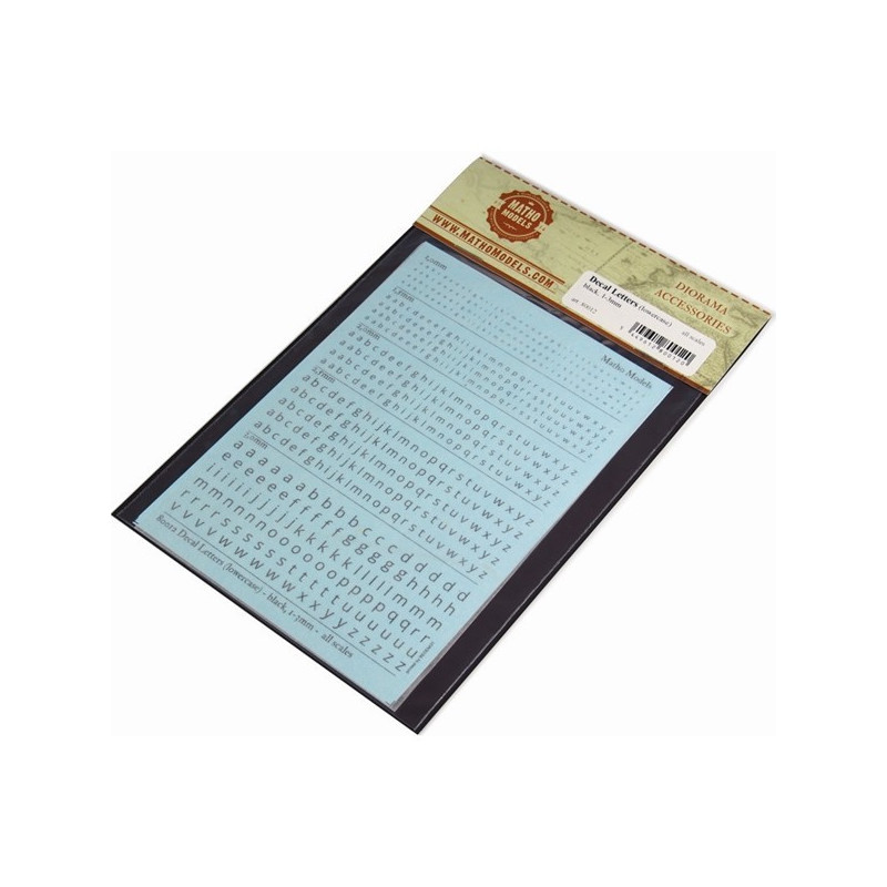 Navy Style Font-Alphabet 12", 6" And 3"-Black 1/72