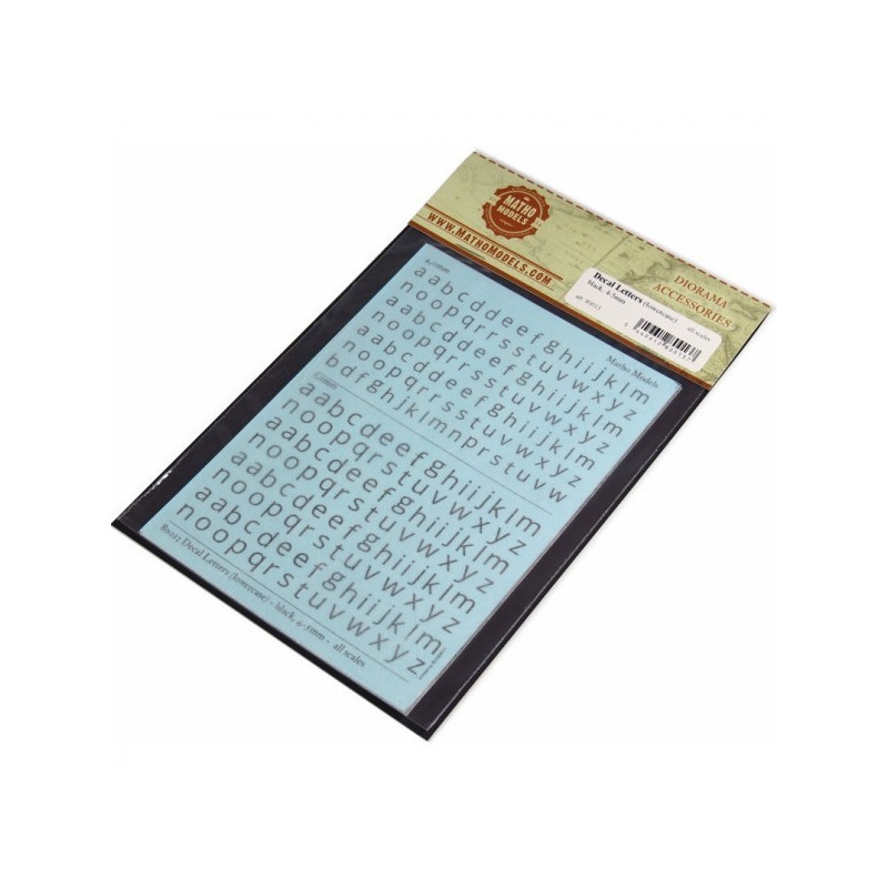 Navy Style Font-Alphabet 12", 6" And 3"-Black 1/72