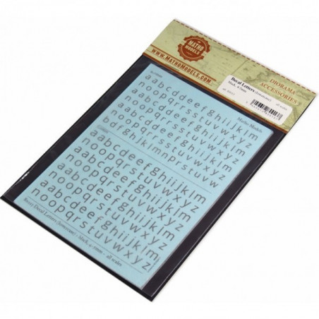 Navy Style Font-Alphabet 12", 6" And 3"-Black 1/72