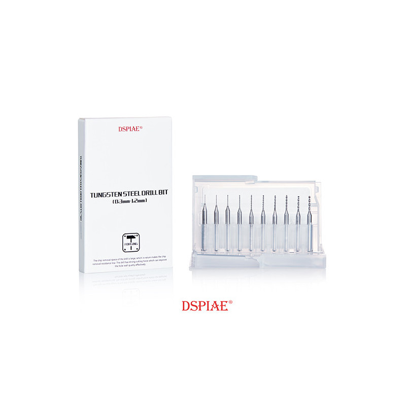 Drill set 0.3 - 1.2 mm