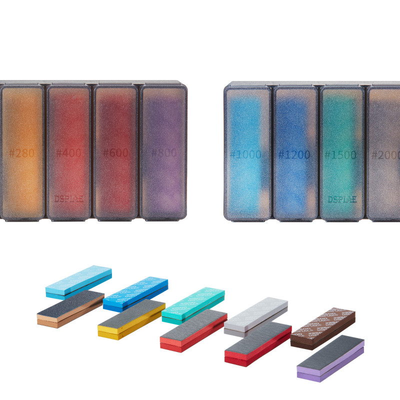 Set of sanding sponges grit 1000, 1200, 1500, 2000 and 2500