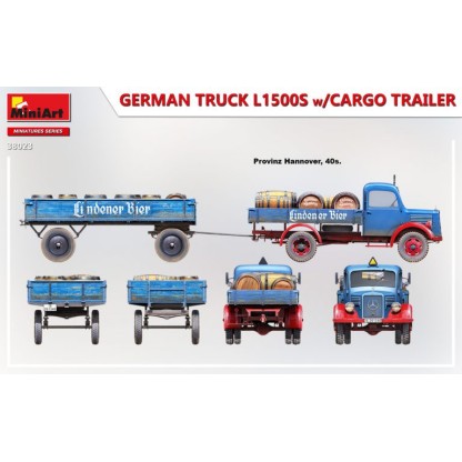 GERMAN TRUCK L1500S w/CARGO TRAILER 2