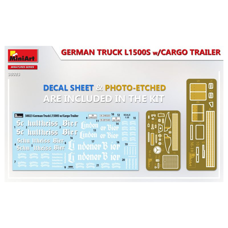 GERMAN TRUCK L1500S w/CARGO TRAILER