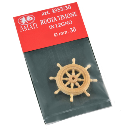 Rueda de timón de madera mm.20