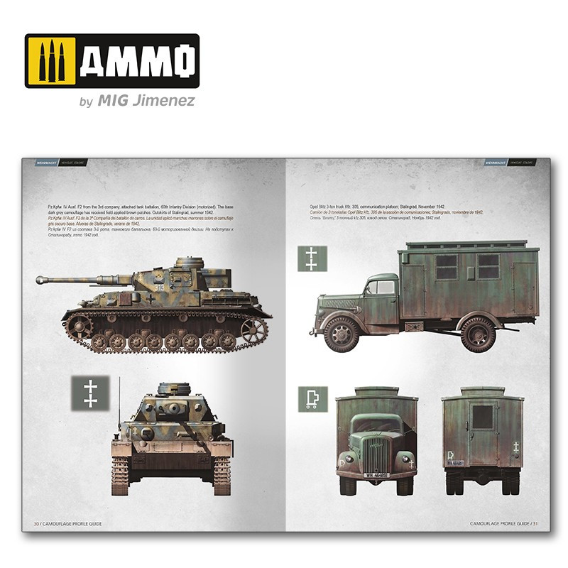 Stalingrad Vehicles Colors. Camuflajes de los vehículos alemanes y soviéticos