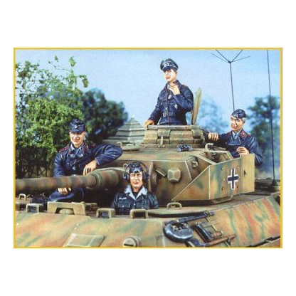 Equipage de tankiste allemand - Juin 1944 (4 fig)