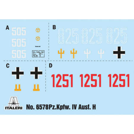 Pz.Kpfw.IV Ausf.H ,con calcas españolas 1/35