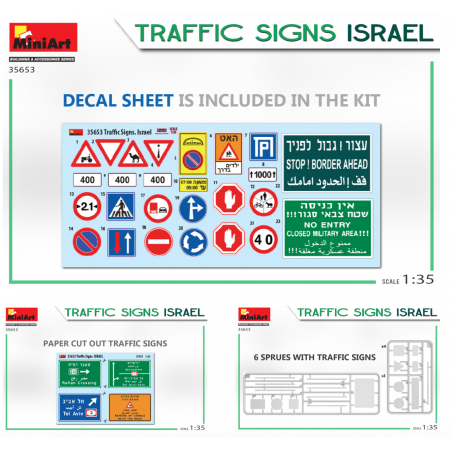 GERMAN ROAD SIGNS WW2 (FRANCE 1944) 1/35