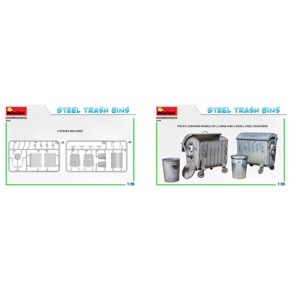 STEEL TRASH BINS 2
