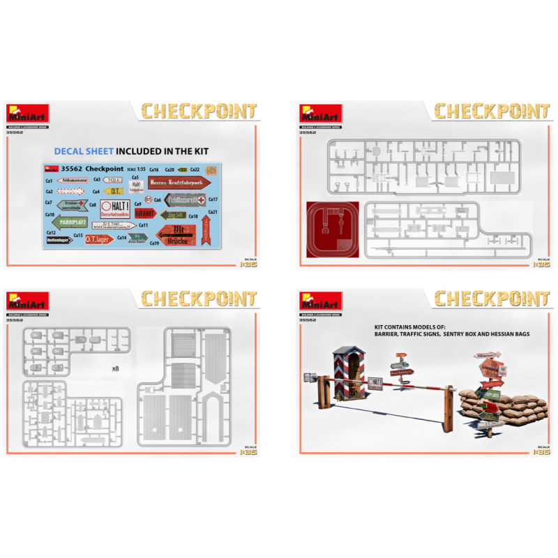 GERMAN ROAD SIGNS WW2 (EASTERN FRONT SET 1) 1/35