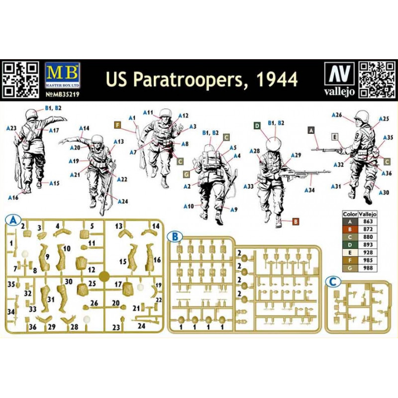 US Paratroopers, 1944  1/35