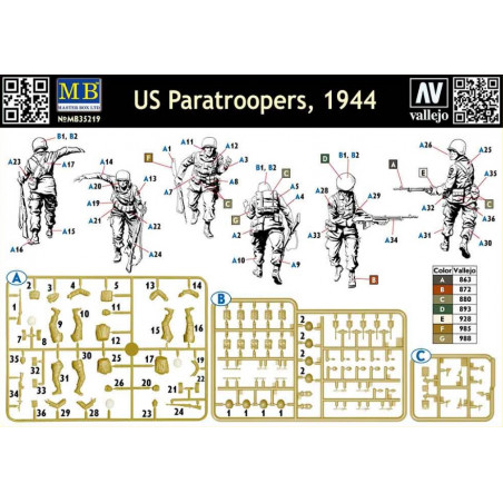 US Paratroopers, 1944  1/35