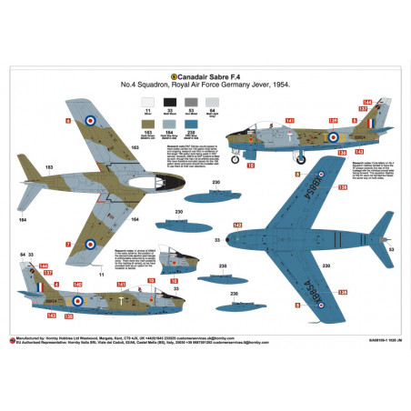 Canadair Sabre F.4 RAF NEW TOOL 1/48