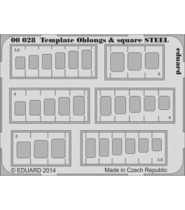 Template oblongs square STEEL