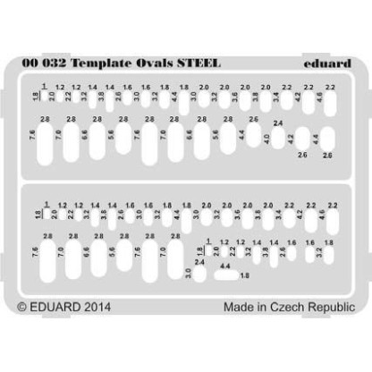 Template ovals STEEL
