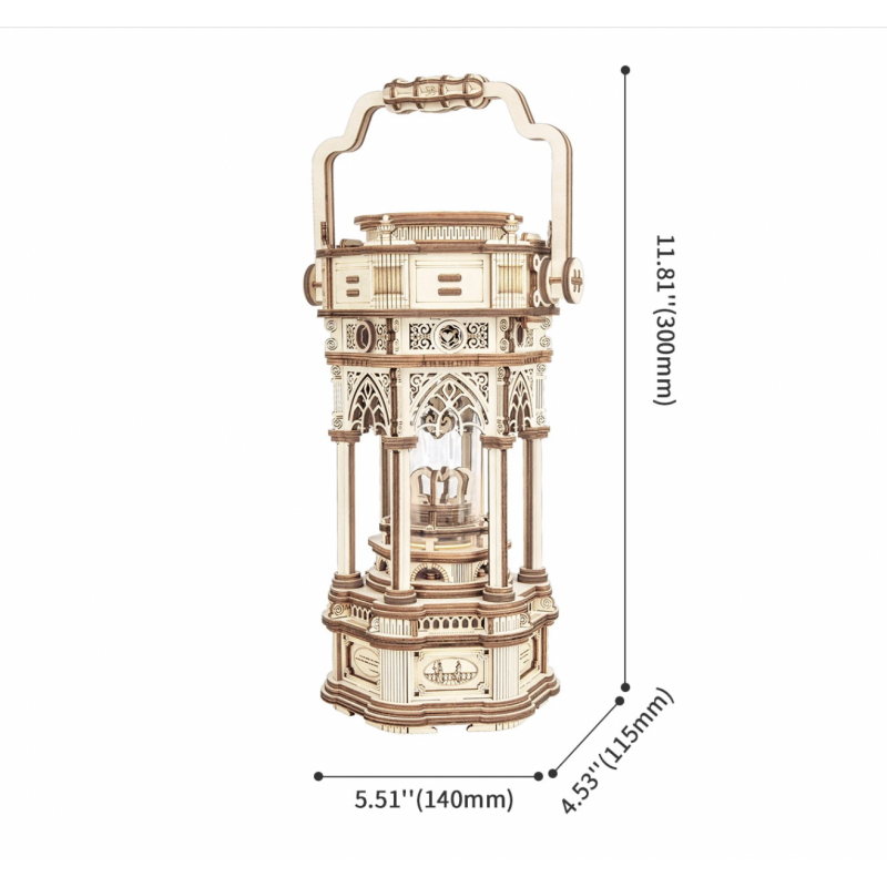 Victorian Lantern Mechanical Music Box AMK61