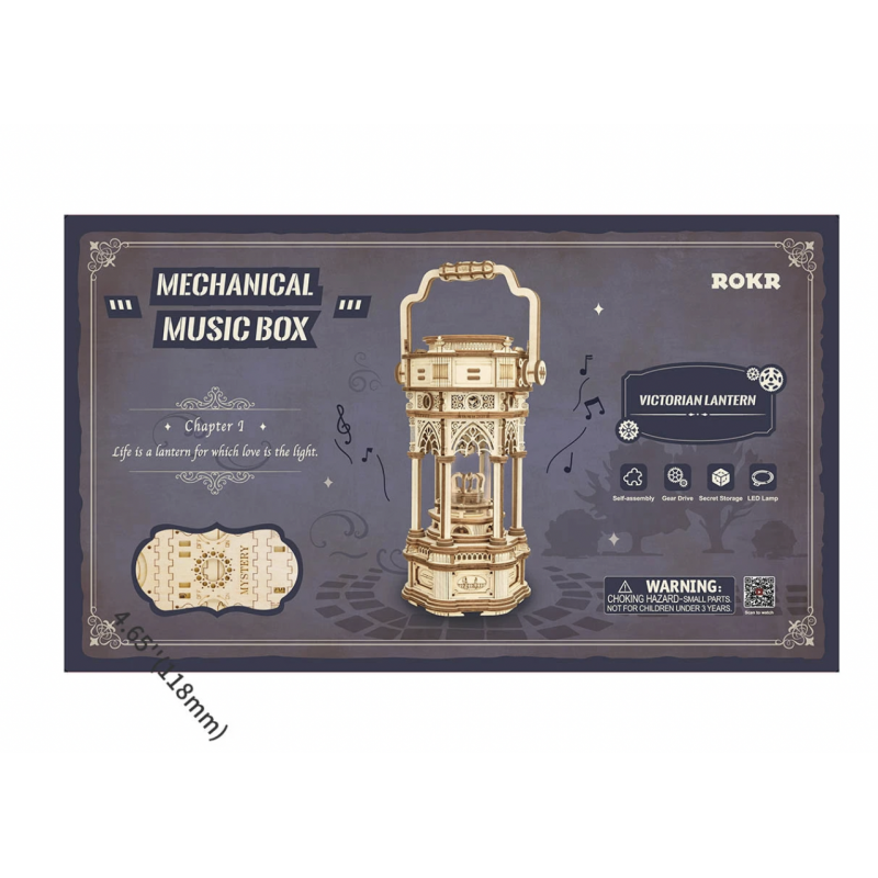 Victorian Lantern Mechanical Music Box AMK61