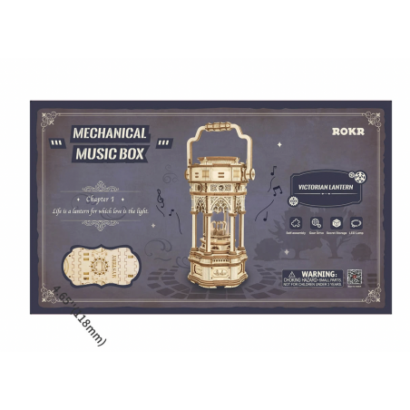 Victorian Lantern Mechanical Music Box AMK61