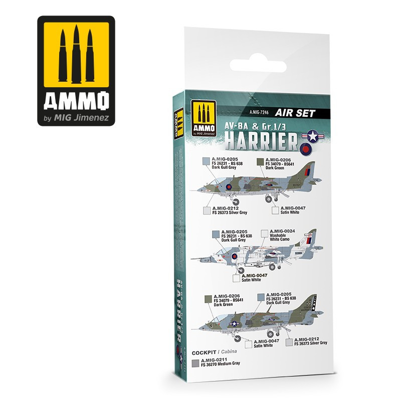 AV-8A US MARINES - Gr.1/3 HARRIER UK RAF SET
