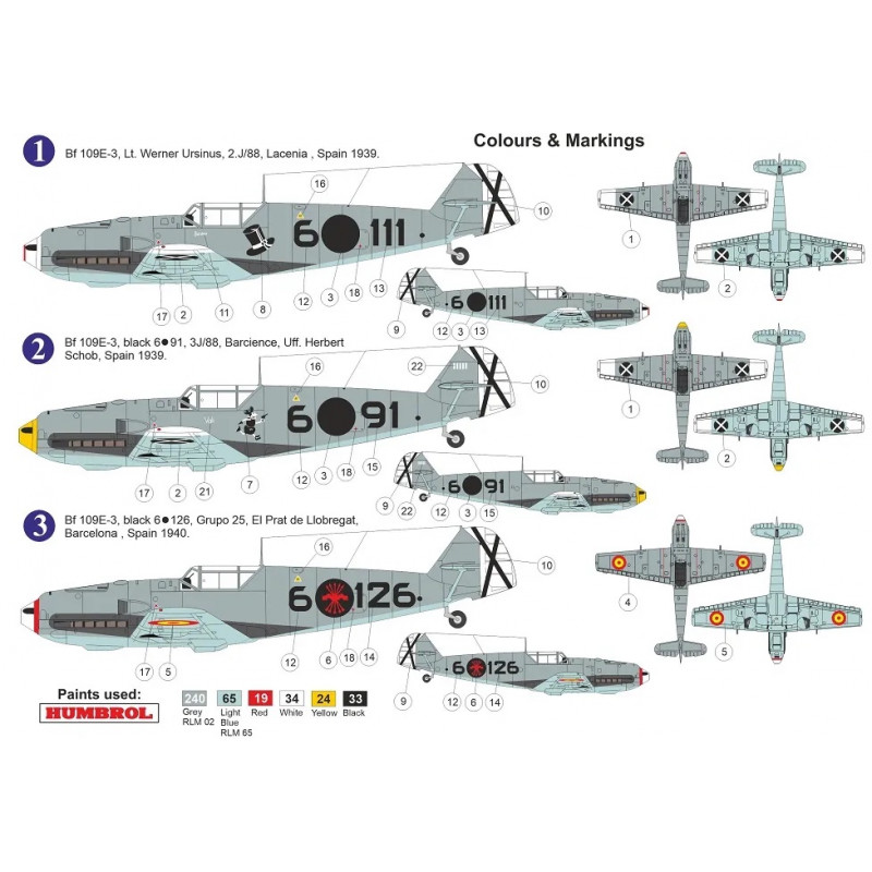 Bf 109E-3 „Over Spain“ 1/72