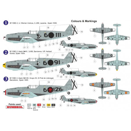 Bf 109E-3 „Over Spain“ 1/72
