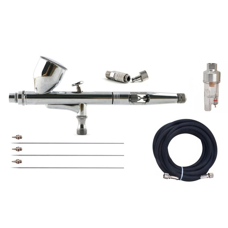 FINE-ART FA-180XK - Aerógrafo, con boquillas de  0,2/0,3/0,5mm, con accesorios