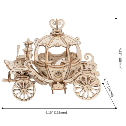 Rolife Pumpkin Carriage TG302 3D Wooden Puzzle 2