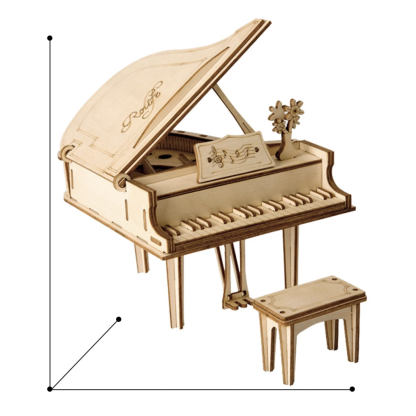 Rolife Grand Piano TG402 3D Wooden Puzzle 2