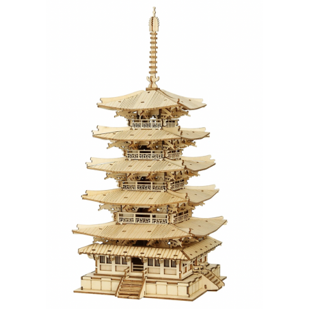 Rolife DIY Five-storied Pagoda 3D Wooden Puzzle TGN02