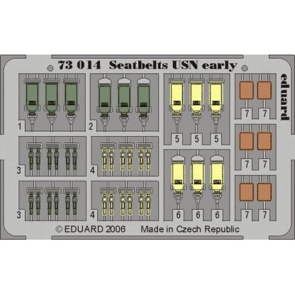 CINTURONES USN EARLY 1/72 EDUARD