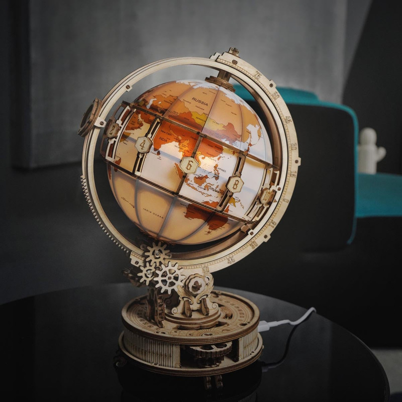 ROKR Luminous Globe ST003 3D Wooden Model
