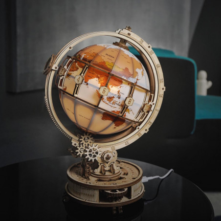 ROKR Luminous Globe ST003 3D Wooden Model